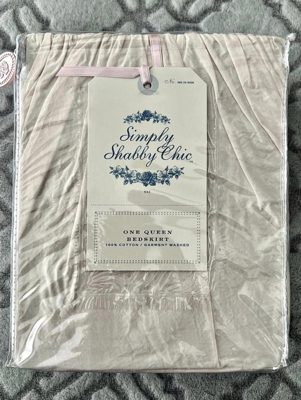Simply Shabby Chic Rachel Ashwell Queen Pink Cotton Bedskirt New in Package